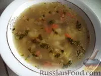 Рецепт Грибний суп з крупою рецепт