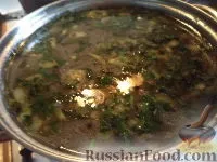 Рецепт Грибний суп з крупою грибний