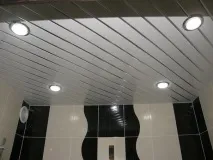 Рейкові стелі у ванній кімнаті - який вибрати Монтаж своїми руками, ціна за комплект рейкові