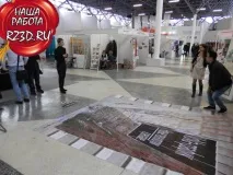 Як приклеїти на підлогу 3д малюнок за 5 хвилин підлогу