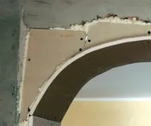 Як зробити гіпсокартонну арку у ванній арку