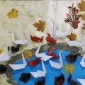 Колективна аплікація «Курчата на лузі» (фотозвіт) аплікація