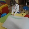 Колективна аплікація «Курчата на лузі» (фотозвіт) аплікація