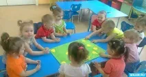 Колективна аплікація «Курчата на лузі» (фотозвіт) аплікація