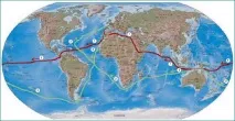 Маршрути навколосвітніх подорожей моря