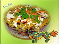 Салат «Дракон» - рецепт з фото на варені