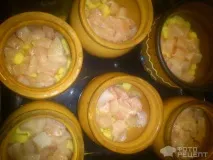 Рецепт Курка в горщику з картоплею, Без солі! курка