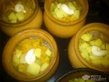 Рецепт Курка в горщику з картоплею, Без солі! курка