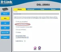 Налаштування DSL-2500U для Ростелеком необхідно