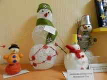 Новорічні сніговики своїми руками - Дитина у дитячому садку своїми