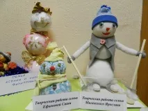 Новорічні сніговики своїми руками - Дитина у дитячому садку руками