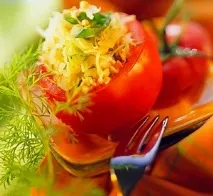 Помідори, фаршировані кукурудзою з овочами (рецепт) рецепт