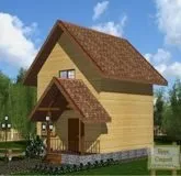 П’ятистінок - №32 проект будинку з бруса 6х6 ятистінок