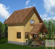 П’ятистінок - №32 проект будинку з бруса 6х6 будинку