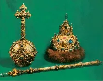 Регалії царської влади корона, скіпетр, держава царської