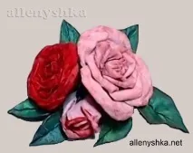 Рожева троянда є-маше