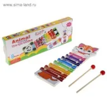 Сіма-Ленд Іграшка музична Металофон Милий котик, 8 тонів – «РІК з металофоном! З якого іграшка