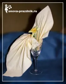 Складання серветок у різний спосіб варіанти зі схемами і фото складання
