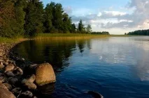 Суходільське озеро на карті Ленінградської області суходільське