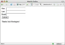 Ajax та XML Використання Ajax у формах Лістинг