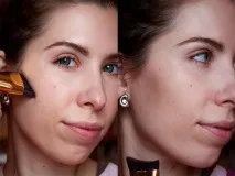 Estee Lauder Sculpting Contouring Brush та як я роблюскульптурування в картинках - twins about sculpting
