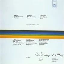 Емблема, талісман, плакат літніх Олімпійських Ігор у Мюнхені 1972 емблема