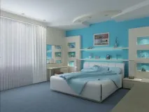 стени сини