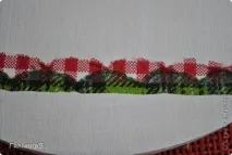 Імітація домотканого килимка в техніці - декупаж. домотканого