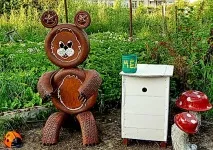 Цікаві вироби для саду та городу своїми руками з покришок, фото додаються - Лужайка цікаві