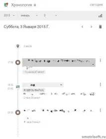 Як очистити історію розташування в Google, Smotrisoft історію