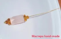 Як зробити сережки з намистин - Рожеві ліхтарики (майстер клас) - Майстри hand-made намистин
