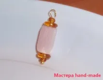 Як зробити сережки з намистин - Рожеві ліхтарики (майстер клас) - Майстри hand-made сережки