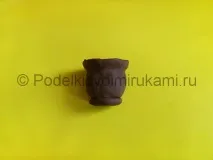 Якзліпити горщик із пластиліну горщик