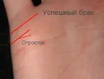 Лінія сім’ї на руці лінія