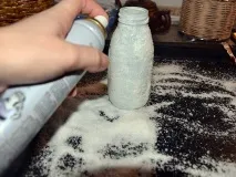 Майстер клас із декорування пляшок сіллю клас