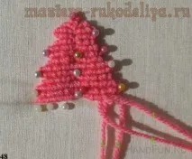 Майстер-клас з плетіння макраме Ялинка з брид майстер-клас