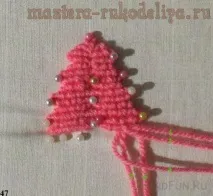 Майстер-клас з плетіння макраме Ялинка з брид майстер-клас