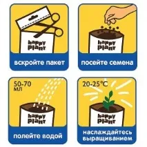 Набір для вирощування М’ята перцева, Happy Plant, ціна 162 руб plant