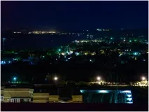 Нічний портрет з відеосвітом, Манхеттен - школа фотографії портрет