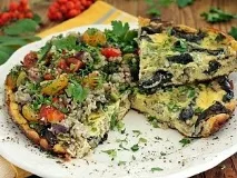 Омлет із зеленою квасолею (рецепт) квасолею