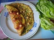 Омлет із зеленою квасолею (рецепт) квасолею