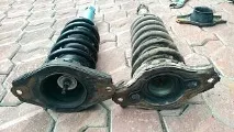 Своїми руками Ставимо задні стійки від японця на європейця nissan primera P11 - Ходова частина - ставимо