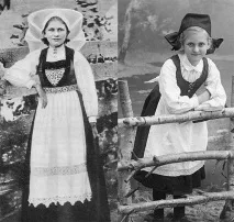 Весільні вбрання та національний костюм норвезьких дівчат весільні
