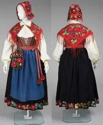 Весільні вбрання та національний костюм норвезьких дівчат весільні