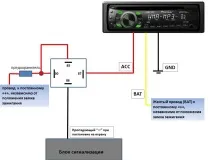 Відключення магнітоли під час встановлення автомобіля на охорону магнітоли