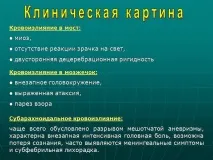 Презентація Геморагічний інсульт, Медицина інсульт