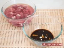 Шашлик з курячих сердець в духовці, покроковий сердець