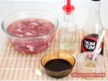 Шашлик з курячих сердець в духовці, покроковий духовці
