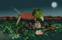 Скульптури з овочів місті