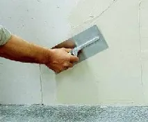 шпакловка върху тънък слой
